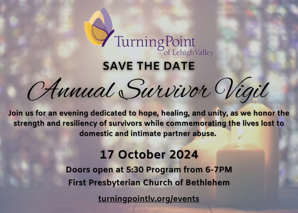 Turning Point of the Lehigh Valley Annual Survivor Vigil