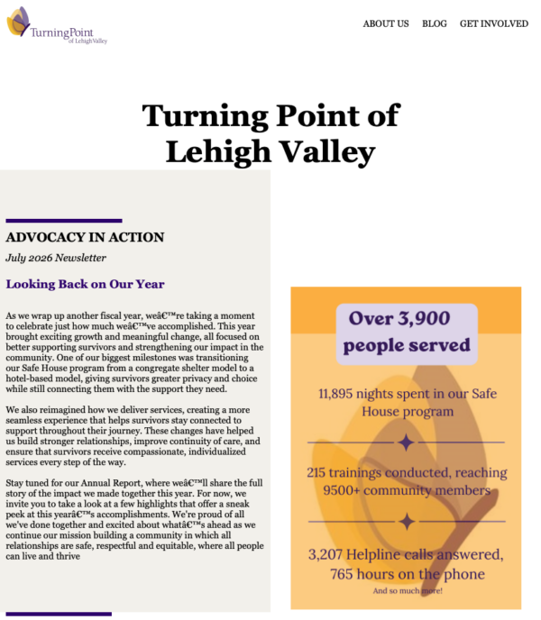 Turning Point Newsletter - July 2026
